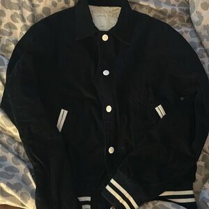 sandro corduruy blouson bomber athletic jacket